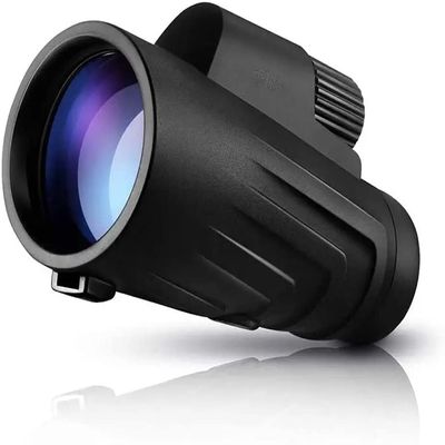 2x50 HD Monocular Telescope with Smartphone Adapter, Tripod, High Power Monocular, Lightweight Monocular for Bird Watching Hunting, Black