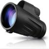 2x50 HD Monocular Telescope with Smartphone Adapter, Tripod, High Power Monocular, Lightweight Monocular for Bird Watching Hunting, Black view 1