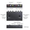 DAGIJIRD RCA to HD Adapter, Dual AV to HD Adapter Support 16:9/4:3 for VCR DVD Player, TV and Projector view 3