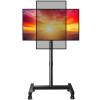 Perlegear Floor TV Stand with Mount for 26-50 inch TVs up to 55 lbs, TV Floor Stand with Rotation, Tilt, Level, Height Adjustable TV Stand for Bedroom/Living Room, Max VESA 300x300mm, PGFS12 view 1
