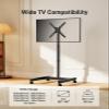 Perlegear Floor TV Stand with Mount for 26-50 inch TVs up to 55 lbs, TV Floor Stand with Rotation, Tilt, Level, Height Adjustable TV Stand for Bedroom/Living Room, Max VESA 300x300mm, PGFS12 view 2