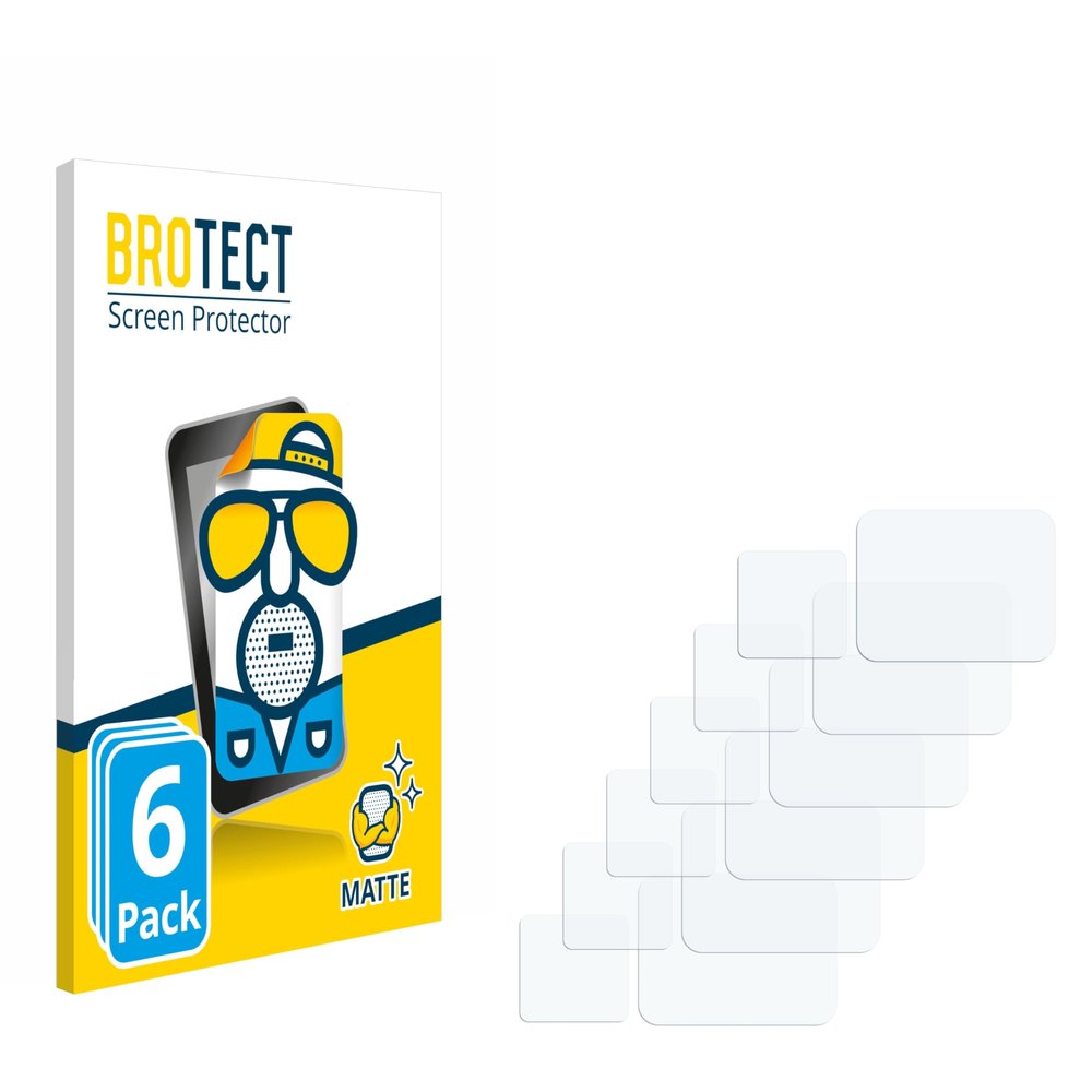 brotect 6-Pack Screen Protector Anti-Glare for SJCAM FunCam Plus Screen Protector Matte, Anti-Fingerprint Protection Film