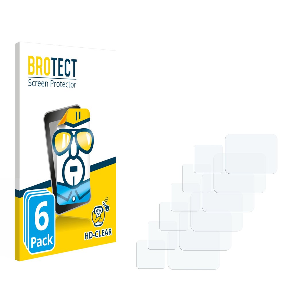 brotect 6-Pack Screen Protector for SJCAM FunCam Plus - HD-Clear Protection Film