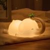CYANLUX Night Light for Kids, Cute Silicone Nursery Elephant Lamp for Baby and Toddler, Rechargeable Night Lamp Kawaii Bedside Lamp for Kids Boys Girls Bedroom (A) view 1