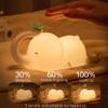 CYANLUX Night Light for Kids, Cute Silicone Nursery Elephant Lamp for Baby and Toddler, Rechargeable Night Lamp Kawaii Bedside Lamp for Kids Boys Girls Bedroom (A) view 3