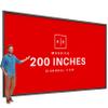 KHOMO Gear Fixed Frame Projector Screen - Matte 200 inch - Hang on Wall - 4K - 8K Ultra HD, HDTV, HDR & Active 3D, Ultra Short Throw - 16:9 Format view 1