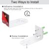 Adhesive Metal Wall Mount Compatible with Google Nest Cam Indoor/Outdoor Security Camera (Battery, Wired) 2nd Generation, VHB Stick On Mounting Bracket,No Drilling view 2
