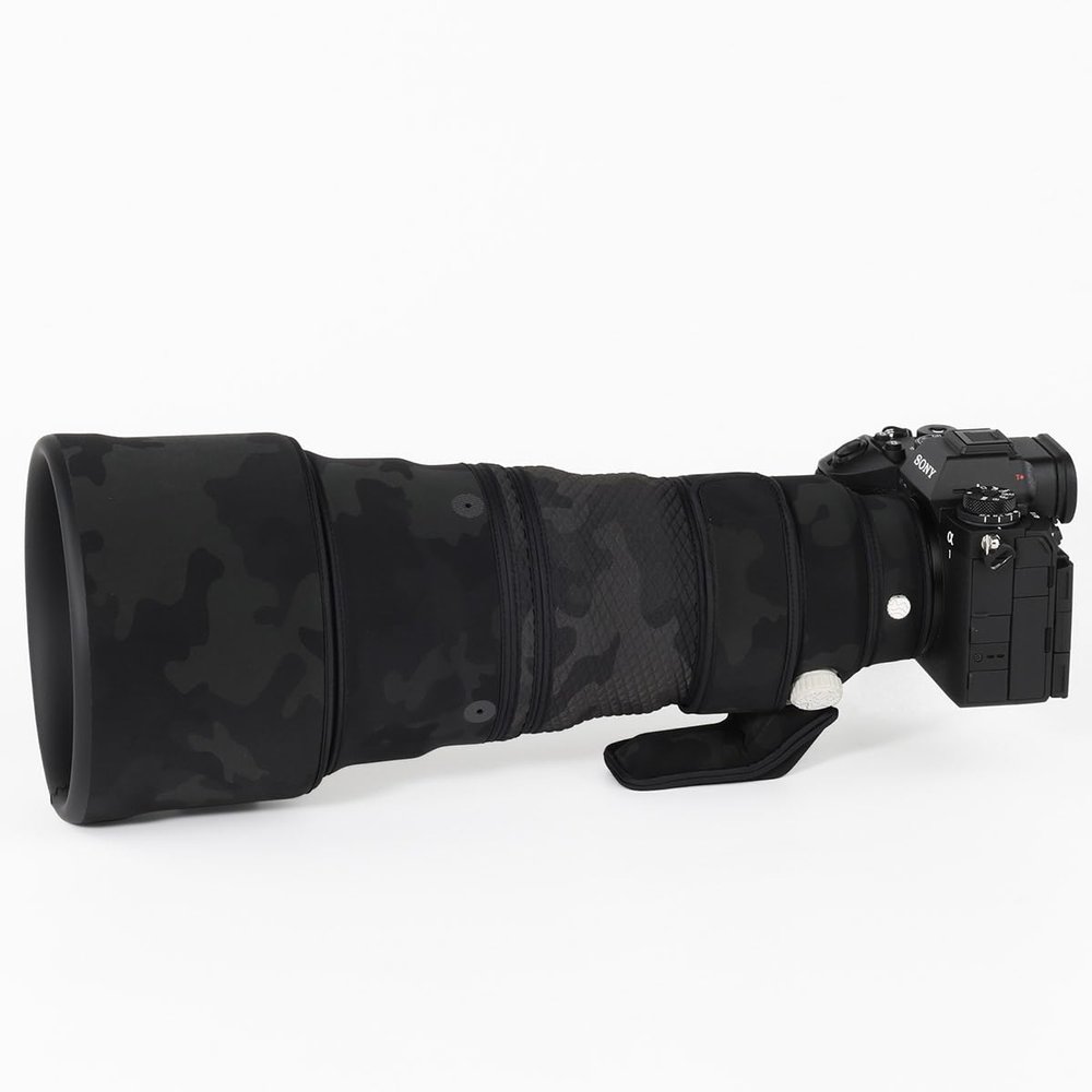 CHASING BIRDS Lens Camouflage Waterproof Coat for Sony FE 300mm F2.8 GM OSS Rainproof Lens Protective Cover Version IV (Shadow Black, with TC - 1.4X & 2X)