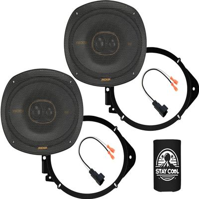 KICKER Speakers 6X9 inch for Chevrolet Suburban 2015-2024 Upgrade Kit - Pair of KS Series with Adapters and Harness, Car Audio Front Door Speaker for Chevy KSC6930, 51KSC69304