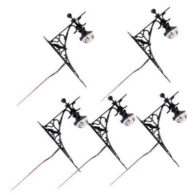 BESPORTBLE 5pcs Wall Lights for Landscaping Decor Sand Table Model Accessories Warm Glow for Dollhouses and Miniature Scenes