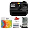Polaroid Go Generation 2 Instant Film mini Camera (Black) Bundled with Polaroid GO Color Film Double Pack, Hard Carrying Case, Lens Cleaning Cloth view 1