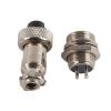 10 Set GX12 2Pin 12mm Aviation Plug Male Female Metal Socket Connector, Bakelite Insulator, 500 Times Lifespan, Acquisition Systems view 2