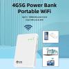 4G LTE Portable Mobile Hotspot, Unlocked Internet Router Devices with SIM Card Slot, 300Mbps Portable Mini Router, Support 10 Devices Connected view 2