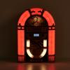 Arkrocket Athena Mini Jukebox/Tabletop CD Player/Bluetooth Speaker/Radio/USB and SD Card Player with Retro LED Lighting System (Black Golden) view 3