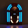 Arkrocket Athena Mini Jukebox/Tabletop CD Player/Bluetooth Speaker/Radio/USB and SD Card Player with Retro LED Lighting System (Black Golden) view 4