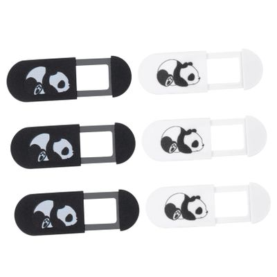 LIFKICH 6pcs Webcam Cover Slider Set Privacy Protection for Laptop and Tablet Ultra-Thin Anti-Peeping Strong Adhesive White Black