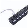 Mikikit Port USB Hub with Individual for Pc and Laptop USB Splitter for Rapid Data Transfer and Led Status Indicator view 2