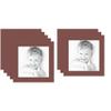 10x10 Brique/Brique Custom Mat for Picture Frame with 6x6 Opening Size (Mat Only, Frame NOT Included) - 8 Pack view 1