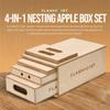 Flashpoint 4-In-1 Nesting Apple Box Set, Brown view 2