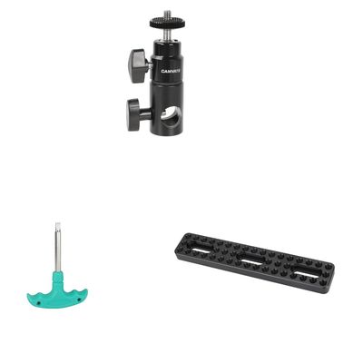 CAMVATE Light Stand Mount + Long Cheese Plate + Straight Screwdriver Assembly Tool