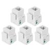 ANKROYU 5PCS Telephone Voice Module, Single Port Single Port Network Module with Dust Cover, Network Cable Information Module for Network Engineering Integrated Wiring view 1