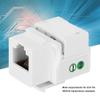 ANKROYU 5PCS Telephone Voice Module, Single Port Single Port Network Module with Dust Cover, Network Cable Information Module for Network Engineering Integrated Wiring view 3