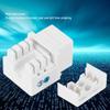 ANKROYU 5PCS Telephone Voice Module, Single Port Single Port Network Module with Dust Cover, Network Cable Information Module for Network Engineering Integrated Wiring view 4
