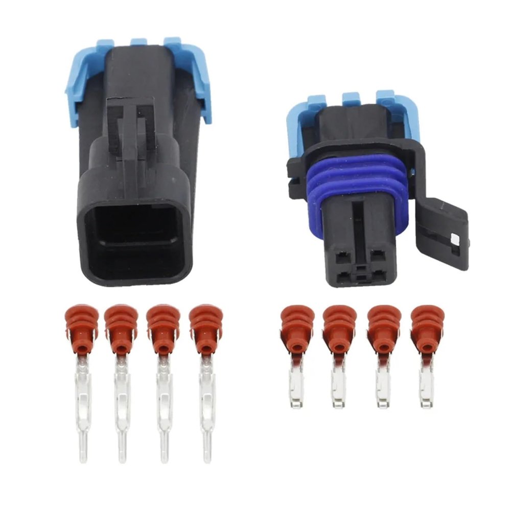 VAIGAI Yige Store 4 Pin Automotive Wire Harness Connector DJ7044B-1.5-11/21 Mass Flow Sensor with Terminal (Size : 5 Sets)