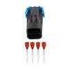 VAIGAI Yige Store 4 Pin Automotive Wire Harness Connector DJ7044B-1.5-11/21 Mass Flow Sensor with Terminal (Size : 5 Sets) view 3