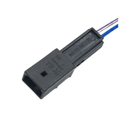 Ruiting Store 2Pin Auto High Pitched Sp/e-ker Ambient Brake Light Microphone Plug Connector Wire Harness Fit Compatible With Cable 4B0972623 8E0972763 ( Color : 2P Male , Size : 1Pc With 15cm Wire )