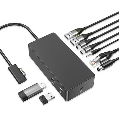 Surface Pro Docking Station,Surface Dock with 90W Power Adapter,Ethernet,Mini DP*2,USB 3.0 * 4,Audio for Surface Pro 11/10/9/8/X/7/6/5/4/3, Surface Laptop go7/6/5/4/3/2/1, Surface Book Go