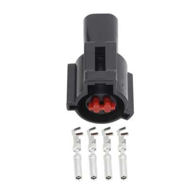 VAIGAI Yige Store 4 Pin Harness Connector Car Waterproof Connector Plastic Case with Terminal DJ7047D-1.5-21 (Size : 10 Sets)