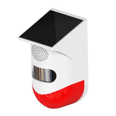 DOITOOL 1pc Solar Outdoor Alarm Sensor Detector for Home Design for Villas Construction Sites and Outdoor Areas Loudspeaker Alert for Night Monitoring