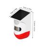 DOITOOL 1pc Solar Outdoor Alarm Sensor Detector for Home Design for Villas Construction Sites and Outdoor Areas Loudspeaker Alert for Night Monitoring view 4