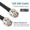 XRDS -RF 12G SDI Cables 150FT, SDI Video Cable 3G/6G/12G 75ohm BNC Male Cable Supports HD-SDI/3G/6G-SDI/4K/8K for Video Security Camera SDI Converter view 2
