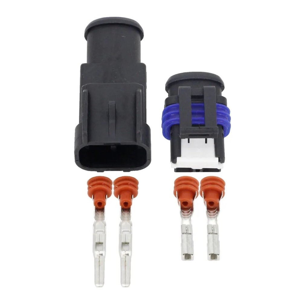VAIGAI Yige Store 2 Pin Waterproof Connector Plug Automotive Plug with Terminal DJ7026-2.8-11/21 Special Nozzle (Size : 10 Sets)