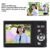 Digital Camera, 2.7K 48MP 8X Digital Zoom Auto Focus Kids Camera with 2.8 Inch IPS Screen, Cute Compact Vintage Camera Gifts for Teens Kids (Black) view 3