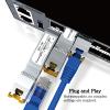 SFP+ to RJ45 10G Transceiver - 10GBASE-T 2.5G/5G/10G Auto-Negotiation SFP+ Module up to 30m, Plug & Play 10G SFP+ Ethernet Adapter Compatible with Cisco D-Link Mikrotik Ethernet Switch view 4