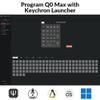 Keychron Q0 Max Wireless Custom Mechanical Numpad, 2.4 GHz/Bluetooth 5.1/Wired QMK Number Pad, RGB Hot-Swappable with Gateron Banana Switch for Laptop Mac Windows Linux - Black view 2