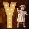 Tongjoy Marquee Letters 3 Feet Tall 3FT Large Light Up Letters Y for Wedding Will You Marry Me Sign Happy Birthday Engagement Party Decorations Big Letterboard Y view 1