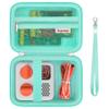 Supmay Hard Travel Case for Yoto Mini (2024 Edition) Kids Screen-Free Bluetooth Audio Player, Storage Holder Protection Case with Zipper Mesh Pocket for Kids Audio Card, Charging Cable, Green view 1