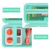 Supmay Hard Travel Case for Yoto Mini (2024 Edition) Kids Screen-Free Bluetooth Audio Player, Storage Holder Protection Case with Zipper Mesh Pocket for Kids Audio Card, Charging Cable, Green view 4