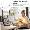 Homoyoyo Under Desk Cable Organizer Rack Durable Wire Storage for Home Office Improved Space Management Keeps Cables Hidden Secure Easy to Use view 2