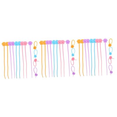 NPQPNAFC 80 Pcs Silicone Cable Tie Wire Zip Ties Reusable Cable Zip Ties Cord Ties Reusable Zip Ties Cord Organizer Wooden Floss Organizer Adjustable Cord Color Tie Strap Heavy Silica Gel Ties (Color