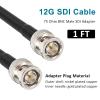 XRDS -RF 12G SDI Cable 1FT 2PCS, SDI Video Cables 3G/6G/12G 75ohm BNC Male Cable Supports HD-SDI/3G/6G-SDI/4K/8K for Video Security Camera SDI Converter view 2
