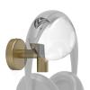 GEEKRIA Headphones Wall Mount Stand, Gaming Headset Wall Mounted Holder, Rustic Acrylic Sphere Headphones Hanger Compatible with Bose, Sony, JBL, Beats, AKG, Space Saving (Antique Bronze) view 1
