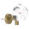 GEEKRIA Headphones Wall Mount Stand, Gaming Headset Wall Mounted Holder, Rustic Acrylic Sphere Headphones Hanger Compatible with Bose, Sony, JBL, Beats, AKG, Space Saving (Antique Bronze) view 2