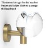 GEEKRIA Headphones Wall Mount Stand, Gaming Headset Wall Mounted Holder, Rustic Acrylic Sphere Headphones Hanger Compatible with Bose, Sony, JBL, Beats, AKG, Space Saving (Antique Bronze) view 4