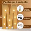Tongjoy Marquee Letters 3 Feet Tall 3FT Large Light Up Letters M for Wedding Will You Marry Me Sign Happy Birthday Engagement Party Decorations Big Letterboard M view 3