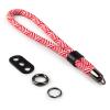 VOVMOEYA Camera Wrist Strap Rope,Camera Hand Strap Compatible with Fujifilm XT5 XH2S Z30 Z50 Canon EOS R6 R10 R50 Sony A6700 A6400 A6000 A7C II A7IV DSLR Camera - Striped Red view 1